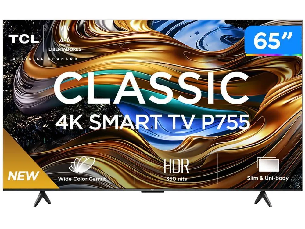 Smart Tv 65&Quot; 4k Uhd Led Tcl 65p755 Wi-Fi Bluetooth 3 Hdmi 1 Usb